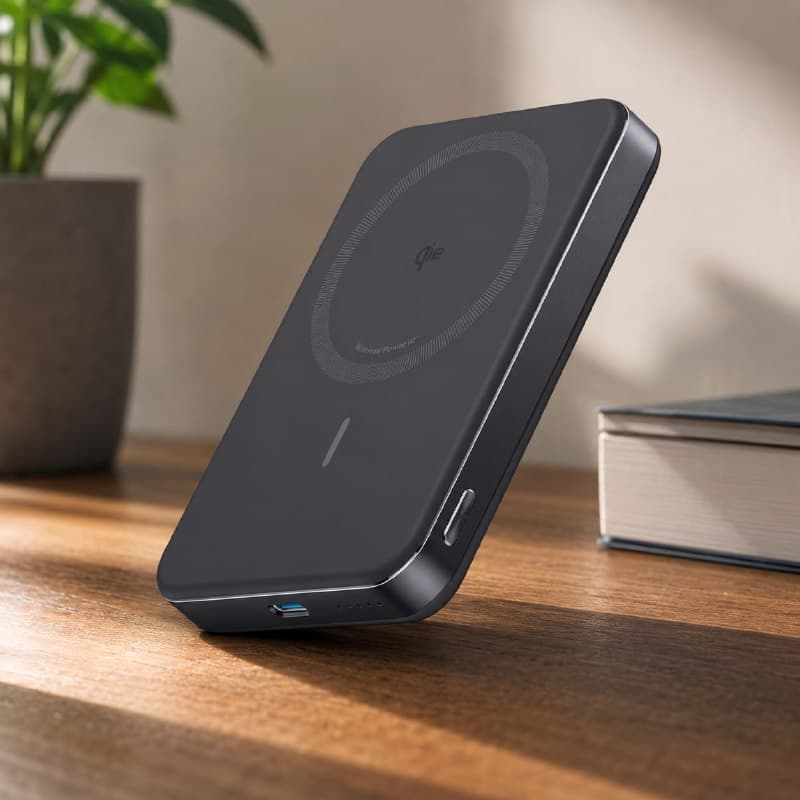 Anker MagGo Power Bank - Carregador Portátil Ultra Fino por Indução