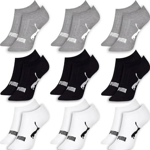 Kit 9 Pares Meias Puma Sapatilha Soquete Invisível Original